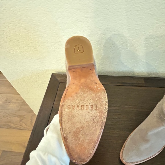 Women's Tecovas Gray suede booties - Picture 4 of 6